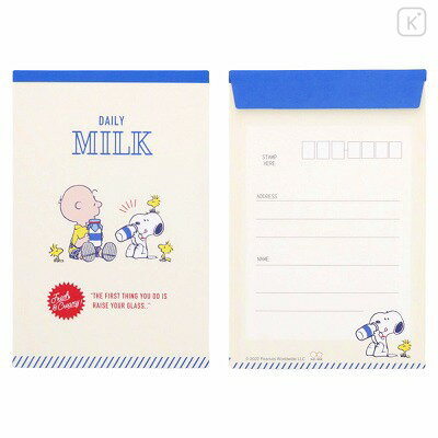 Japan Peanuts Letter Writing Set - Snoopy / Milk - 3