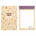 Japan Peanuts Letter Writing Set - Snoopy / Coffee Milk - 3