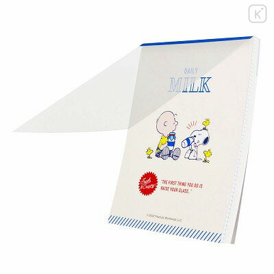 Japan Peanuts A6 Notepad - Snoopy / Milk - 3
