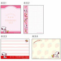 Japan Peanuts A6 Notepad - Snoopy / Strawberry Milk - 4