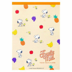 Japan Peanuts A6 Notepad - Snoopy / Fruit Milk