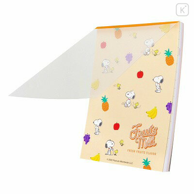 Japan Peanuts A6 Notepad - Snoopy / Fruit Milk - 3