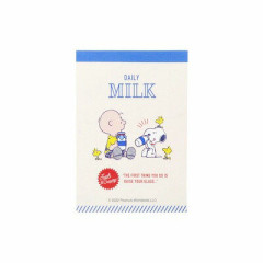 Japan Peanuts Mini Notepad - Snoopy / Milk