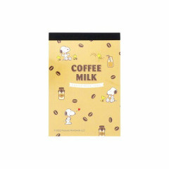 Japan Peanuts Mini Notepad - Snoopy / Coffee Milk