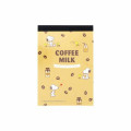 Japan Peanuts Mini Notepad - Snoopy / Coffee Milk - 1