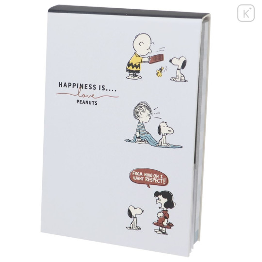 Japan Peanuts Sticky Notes & Mini Notepad Set - Snoopy / Happiness - 1