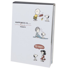 Japan Peanuts Sticky Notes & Mini Notepad Set - Snoopy / Happiness