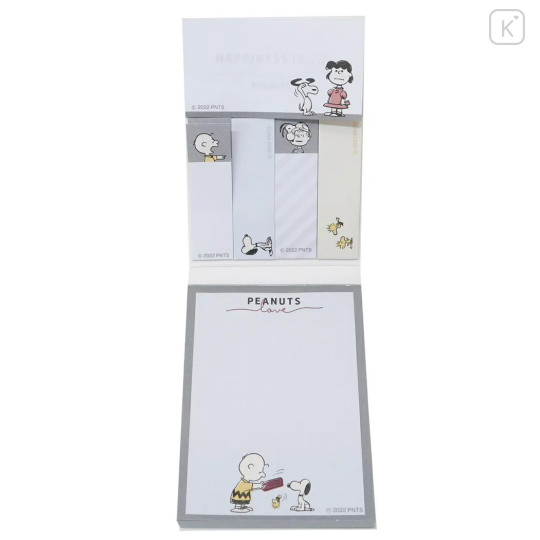 Japan Peanuts Sticky Notes & Mini Notepad Set - Snoopy / Happiness - 2