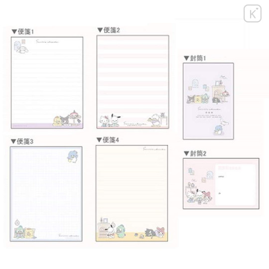 Japan Sanrio Volume Up Letter Set - Sweets Party - 2