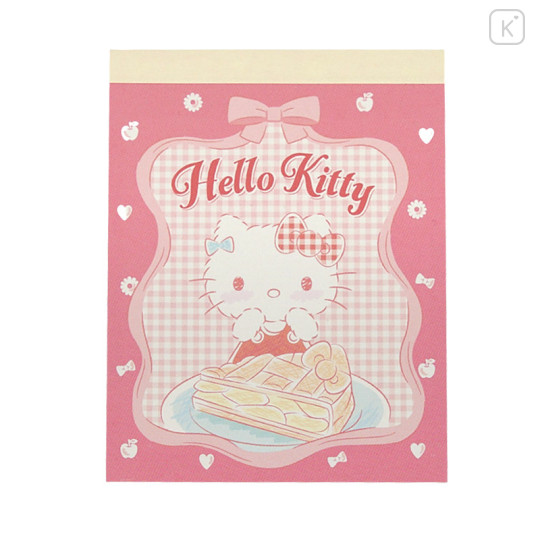 Japan Sanrio Mini Notepad - Hello Kitty / Cake - 1