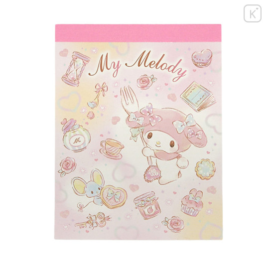 Japan Sanrio Mini Notepad - My Melody / Tea Time - 1