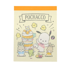 Japan Sanrio Mini Notepad - Pochacco / Carrot Cake