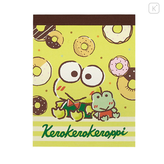 Japan Sanrio Mini Notepad - Keroppi / Donuts - 1