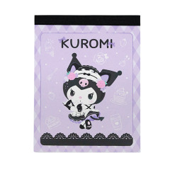 Japan Sanrio Mini Notepad - Kuromi / Tsundere Cafe