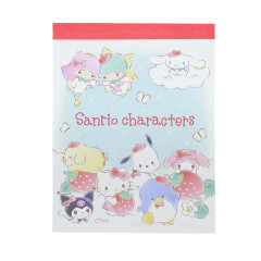 Japan Sanrio Mini Notepad - Strawberry Cloud