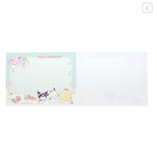 Japan Sanrio Mini Notepad - Strawberry Cloud - 3