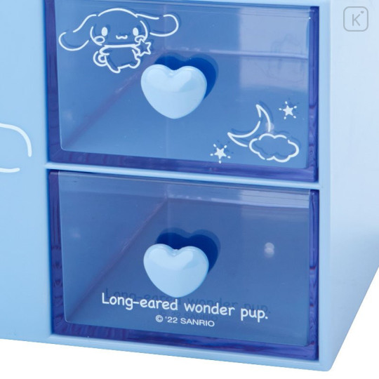 Japan Sanrio Plastic Chest with Pen Stand - Cinnamoroll / Calm Color - 4