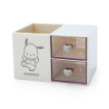 Japan Sanrio Plastic Chest with Pen Stand - Pochacco / Calm Color - 1