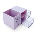 Japan Sanrio Plastic Chest with Pen Stand - Kuromi / Calm Color - 2
