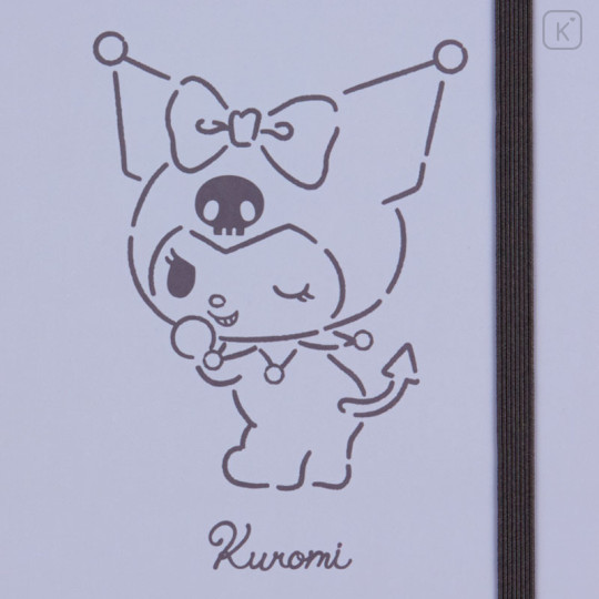 Japan Sanrio Ring Notebook - Kuromi / Calm Color - 3