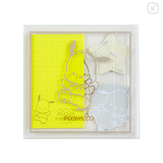 Japan Sanrio Sticky Notes - Pochacco / Calm Color - 1