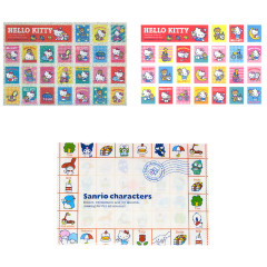 Japan Sanrio Stamp Sticker File Set - Hello Kitty