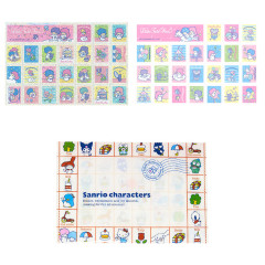 Japan Sanrio Stamp Sticker File Set - Little Twin Stars