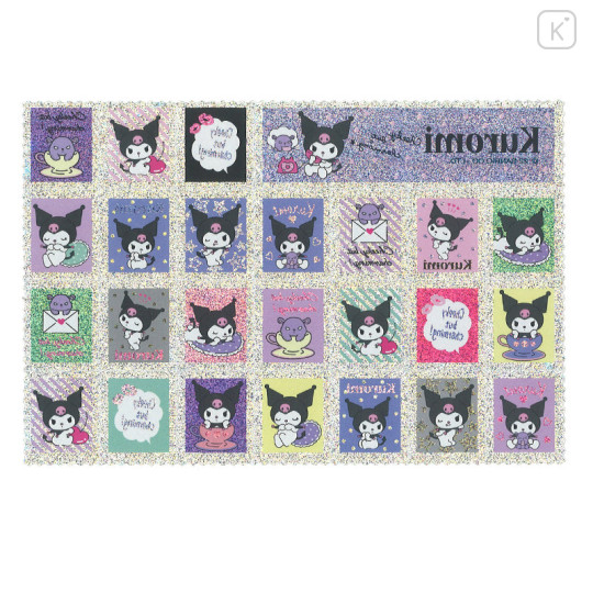 Japan Sanrio Stamp Sticker File Set - Kuromi - 3