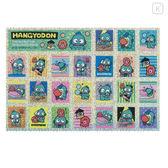 Japan Sanrio Stamp Sticker File Set - Hangyodon - 3