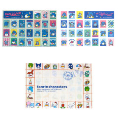 Japan Sanrio Stamp Sticker File Set - Tuxedosam