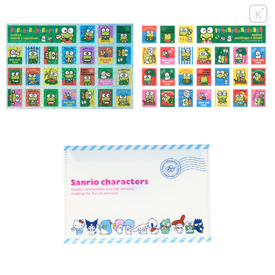 Japan Sanrio Stamp Sticker File Set - Keroppi - 1