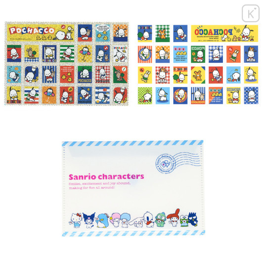 Japan Sanrio Stamp Sticker File Set - Pochacco - 1