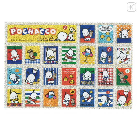 Japan Sanrio Stamp Sticker File Set - Pochacco - 3