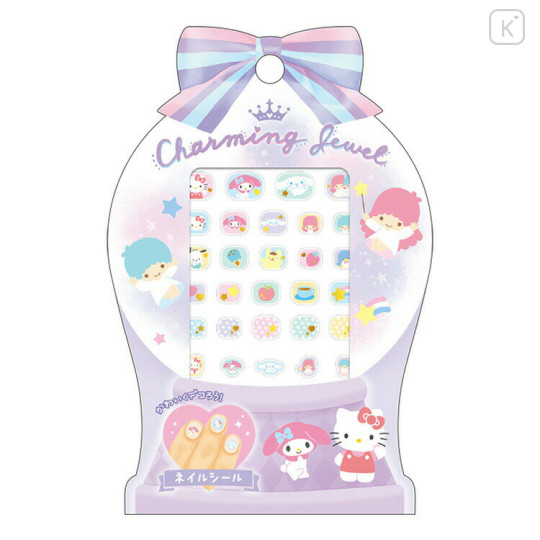 Japan Sanrio Charming Jewel Nail Sticker - Mix Pastel - 1