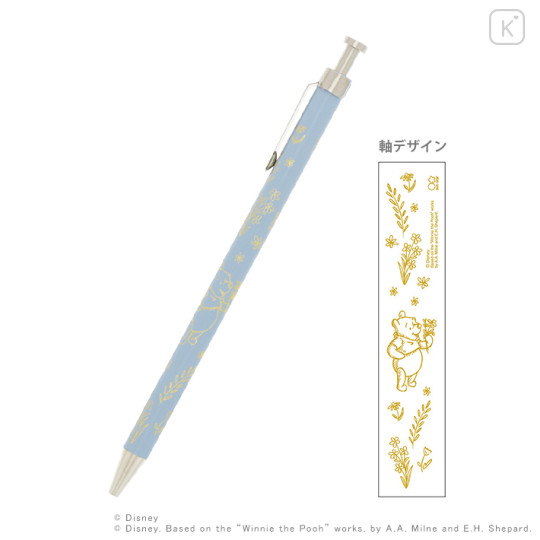 Japan Disney Wooden Ballpoint Pen - Winnie the Pooh A - 1