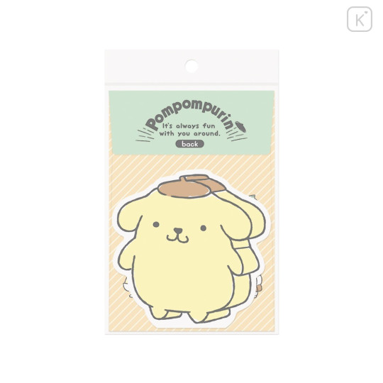 Japan Sanrio Die-cut Letter Set - Pompompurin - 1