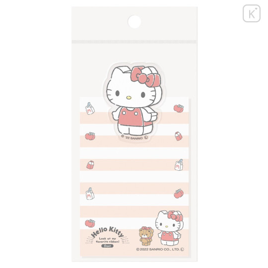 Japan Sanrio Die-cut Clip with Memo Set - Hello Kitty - 1