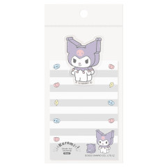 Japan Sanrio Die-cut Clip with Memo Set - Kuromi