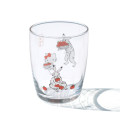 Japan Sanrio Tachikichi Choju Jinbutsu Giga Glass - Hello Kitty / Apple - 2