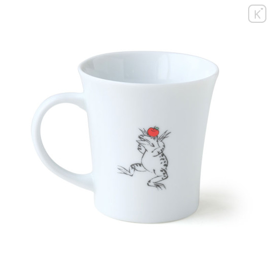 Japan Sanrio Tachikichi Choju Jinbutsu Giga Mug - Hello Kitty : Bow Play - 2