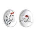 Japan Sanrio Tachikichi Choju Jinbutsu Giga Chopstick Rest Set - Hello Kitty : Bow Play - 2