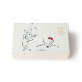 Japan Sanrio Tachikichi Choju Jinbutsu Giga Chopstick Rest Set - Hello Kitty : Bow Play - 5