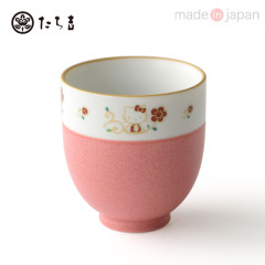 Japan Sanrio Tachikichi Flower Painting Tea Cup - Hello Kitty