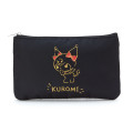 Japan Sanrio Flat Pouch - Kuromi / Simple Black - 1