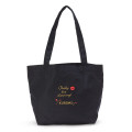 Japan Sanrio Tote Bag - Kuromi / Simple Black - 2