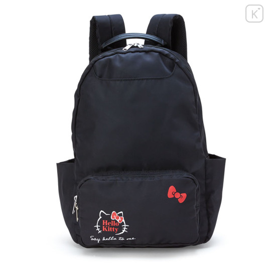 Japan Sanrio Daily Backpack - Hello Kitty : Simple Black - 1