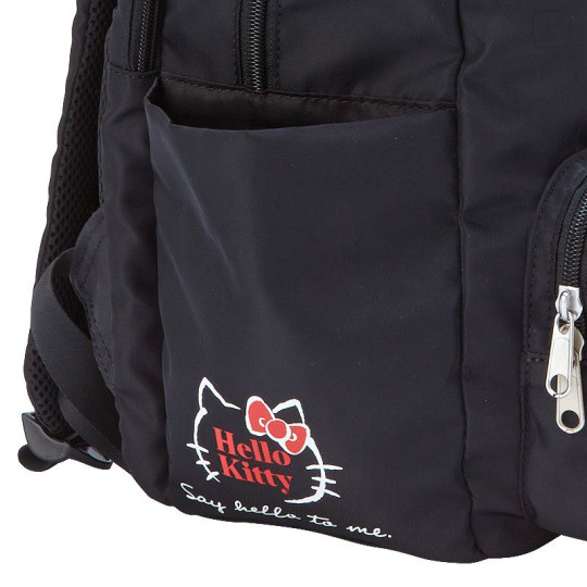 Japan Sanrio Daily Backpack - Hello Kitty : Simple Black - 5