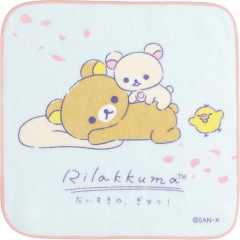 Japan San-X Petit Towel - Rilakkuma / Snuggling Up To You