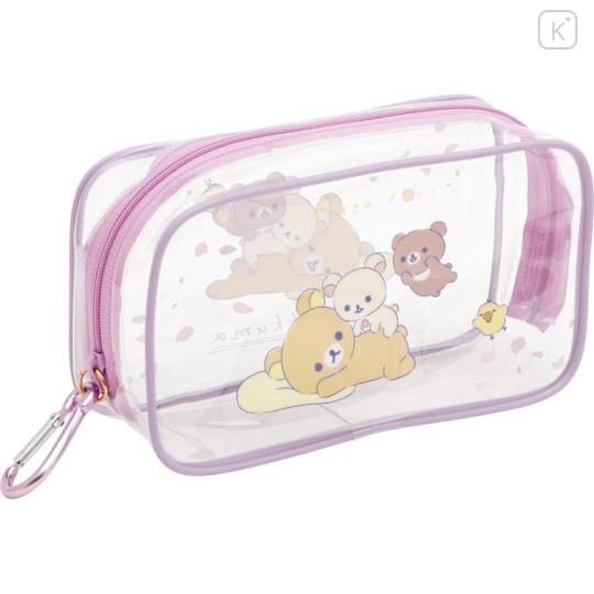 Japan San-X Clear Pouch - Rilakkuma / Snuggling Up To You - 1