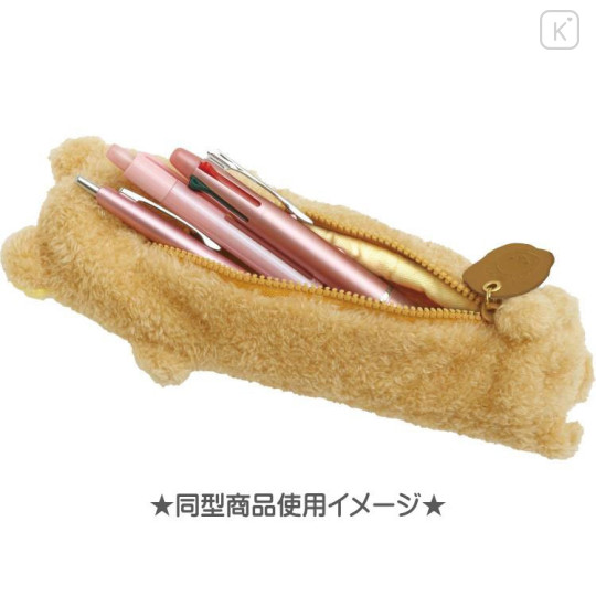 Japan San-X Plush Pen Pouch - Chairoikoguma / Snuggling Up To You - 4